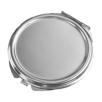 Silver Metal Compact Mirror