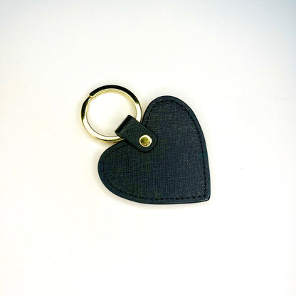 Leather Heart Keychain